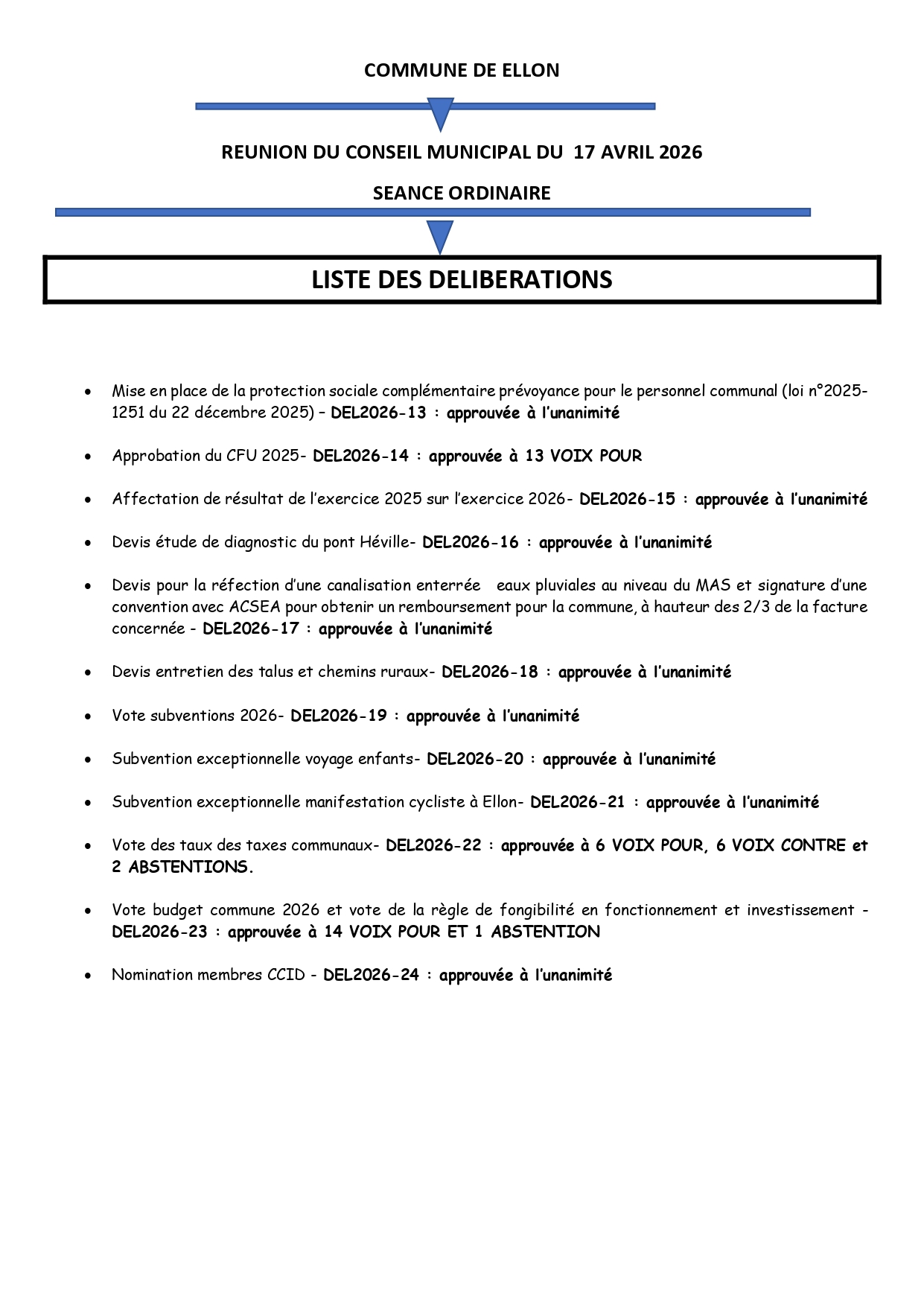liste des deliberations 1 page 0001